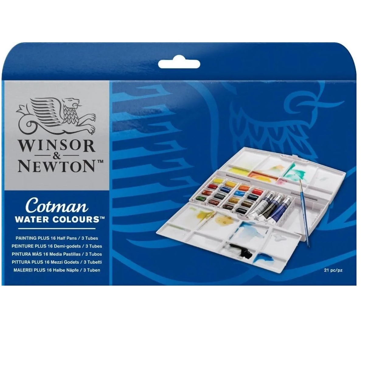 W 0390375 WINSOR & NEWTON                                              | SET ACUARELA COTMAN POCKET PLUS 16 HP + 3 POMOS X 8 ML                                                                                                                                                                                          